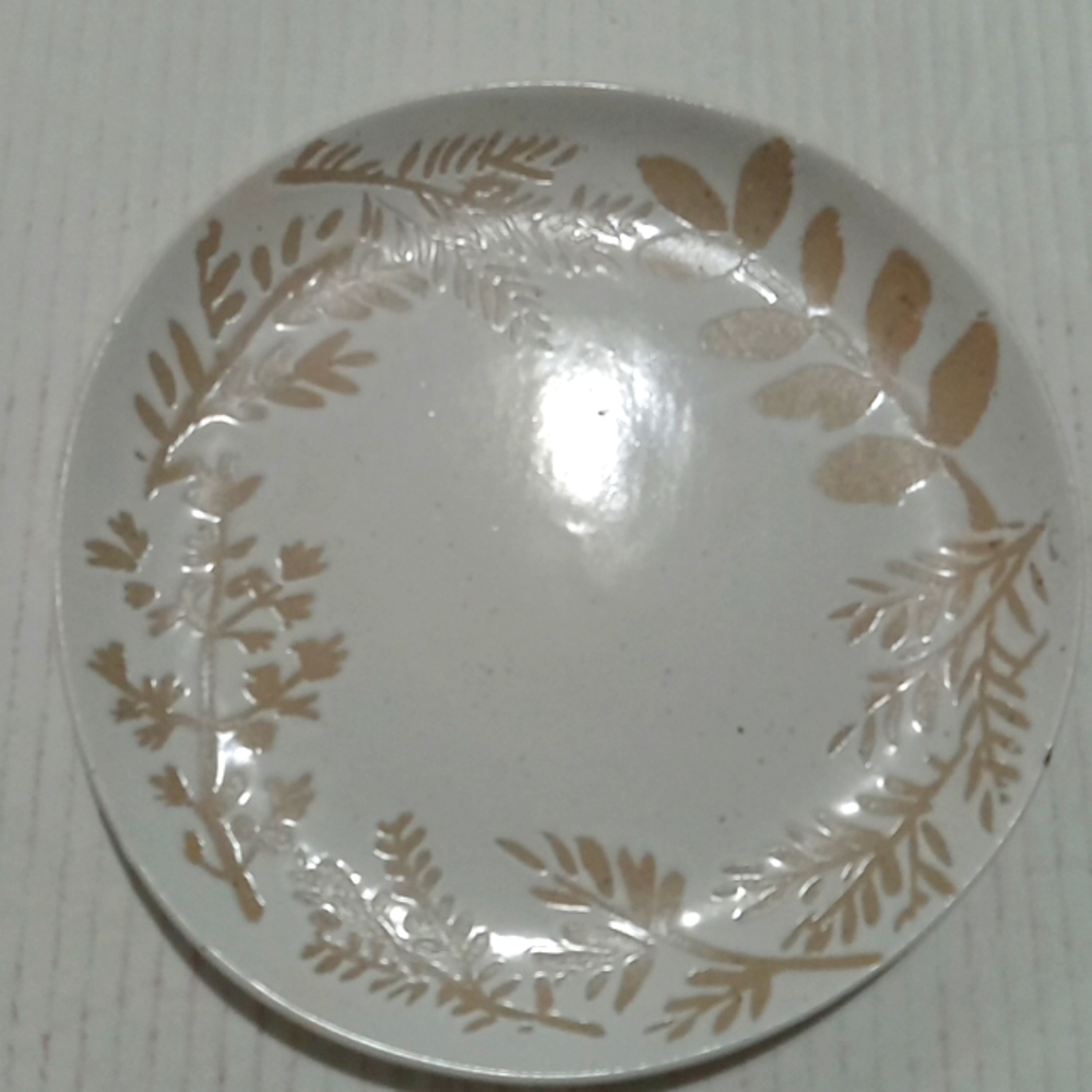 West elm plates  white and  beige